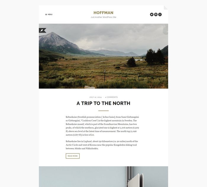 wordpress template blog