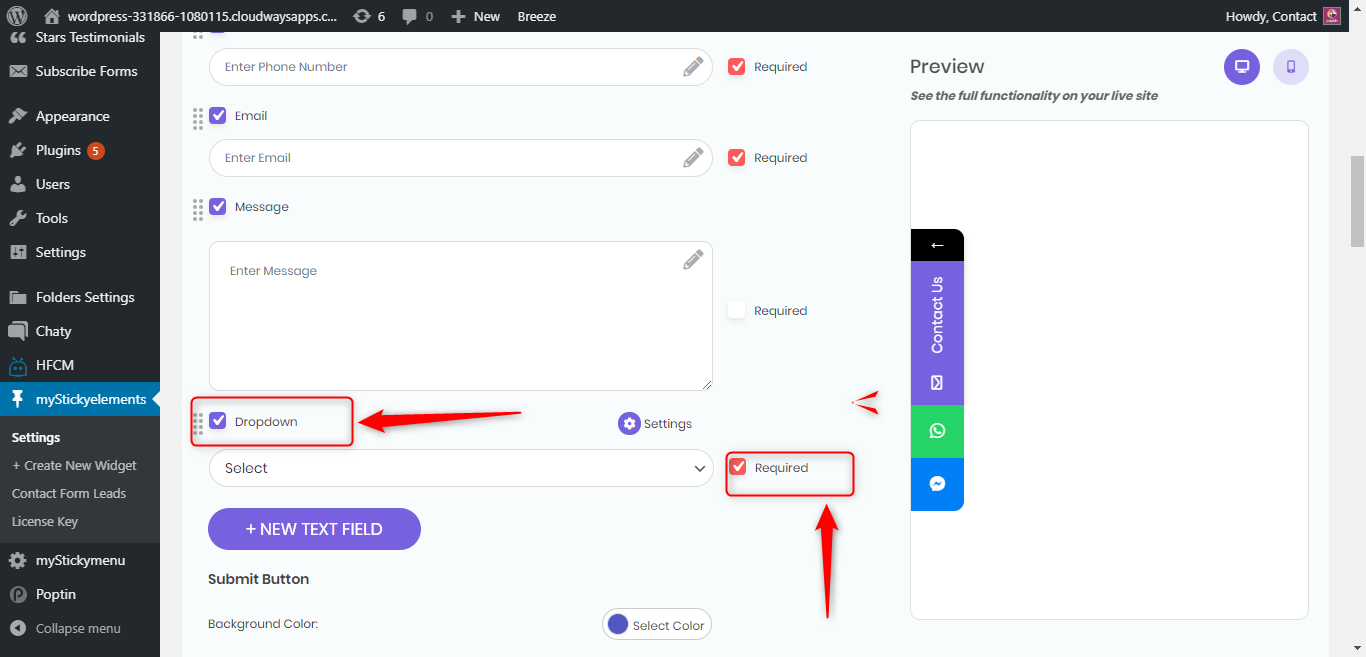 How To Add Dropdown Fields And Custom Fields Premio 0032