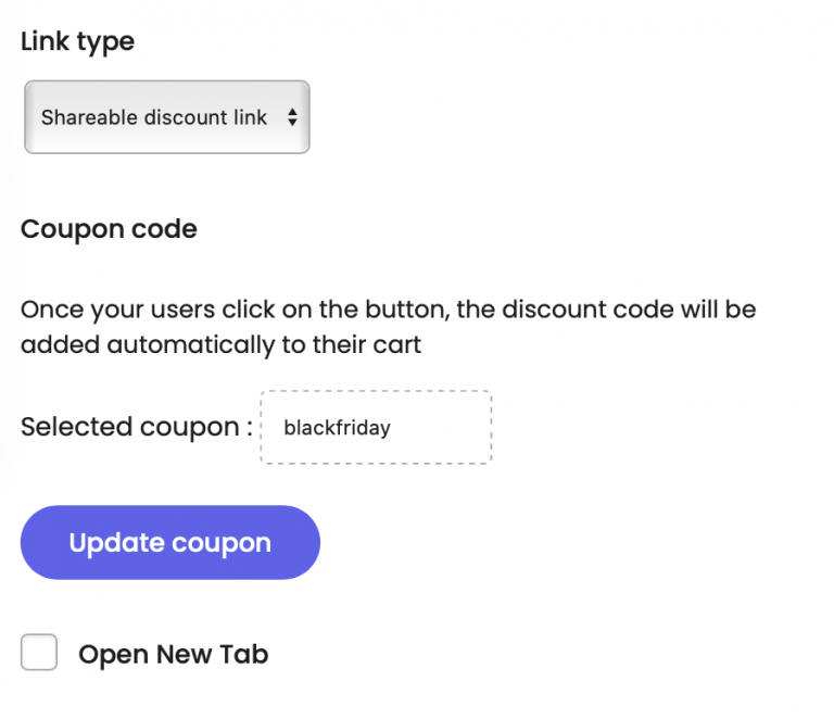 Lynk coupon code sales for new user