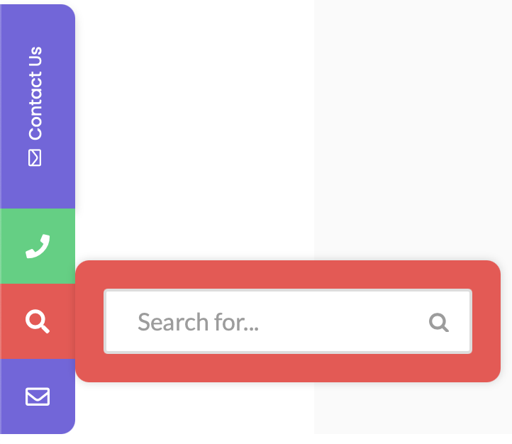 Embedded search bar in My Sticky Elements