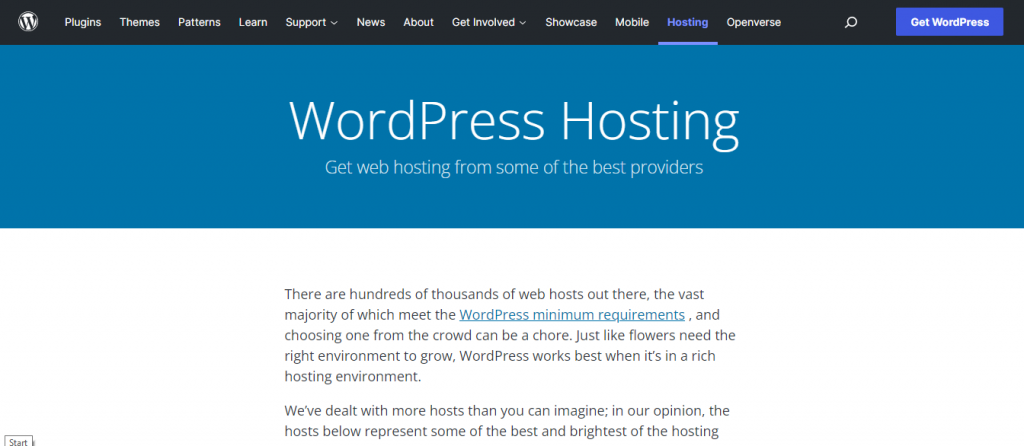 wordpress hosting