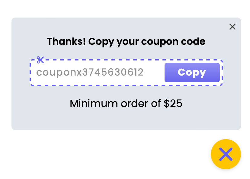 Coupon X: Discount Code Pop Up - Discount Code Popup, Promo Code Widget & Coupon  Code Pop