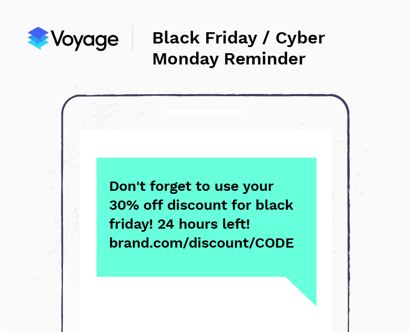 29 SMS Coupon Examples From Cyber Monday