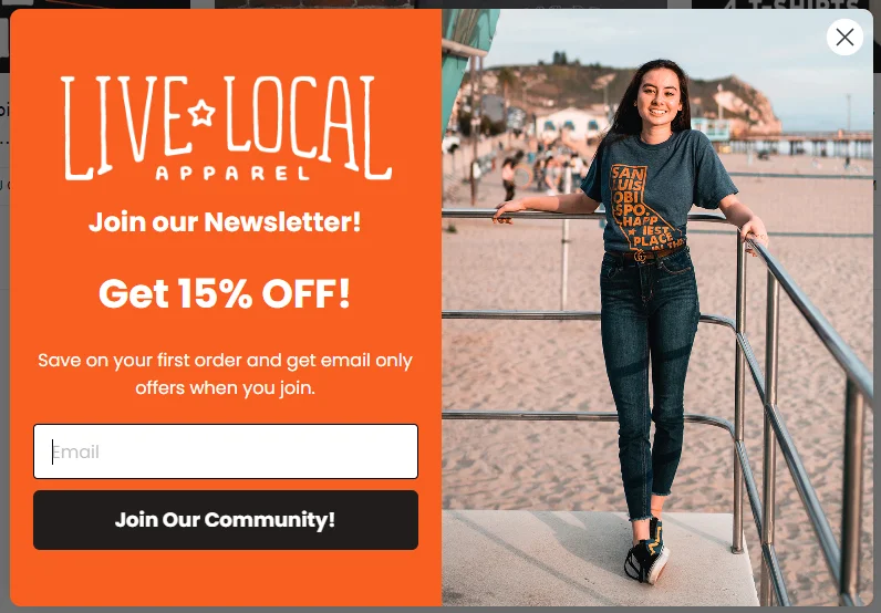 discount popup discount popup