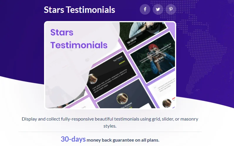 WordPress testimonial plugins Stars Testimonials