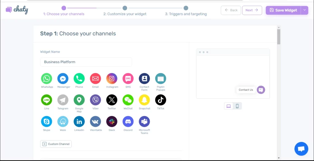 Chaty chat and communication channels Chaty chat and communication channels