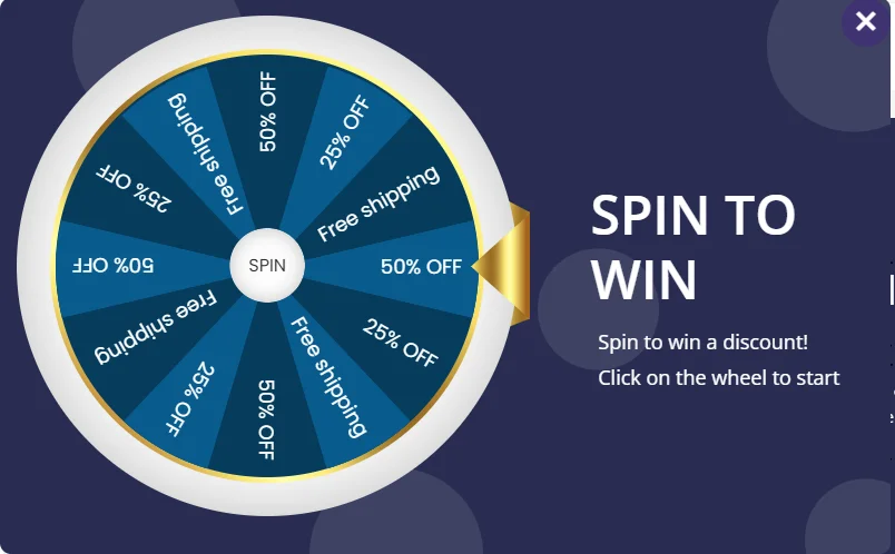 Spin to win gamification popup Poptin Spin to win gamification popup Poptin