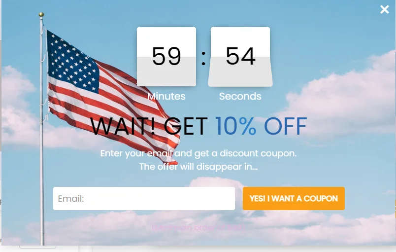 exit intent popup Poptin