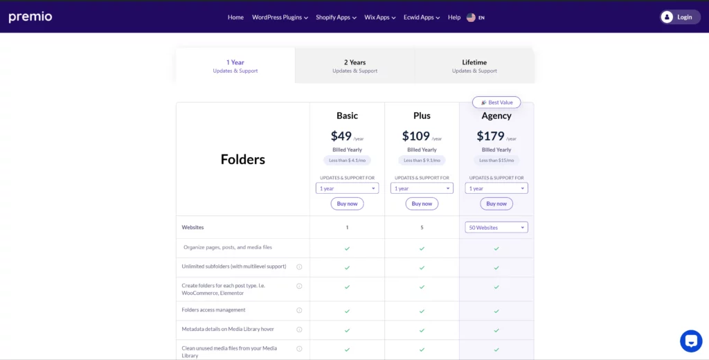 Premio Folders Pricing Premio Folders Pricing