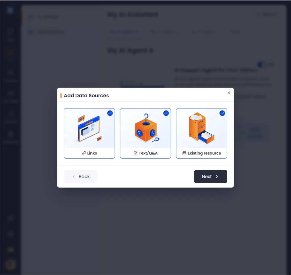 Data sources for AI chatbot Data sources for AI chatbot